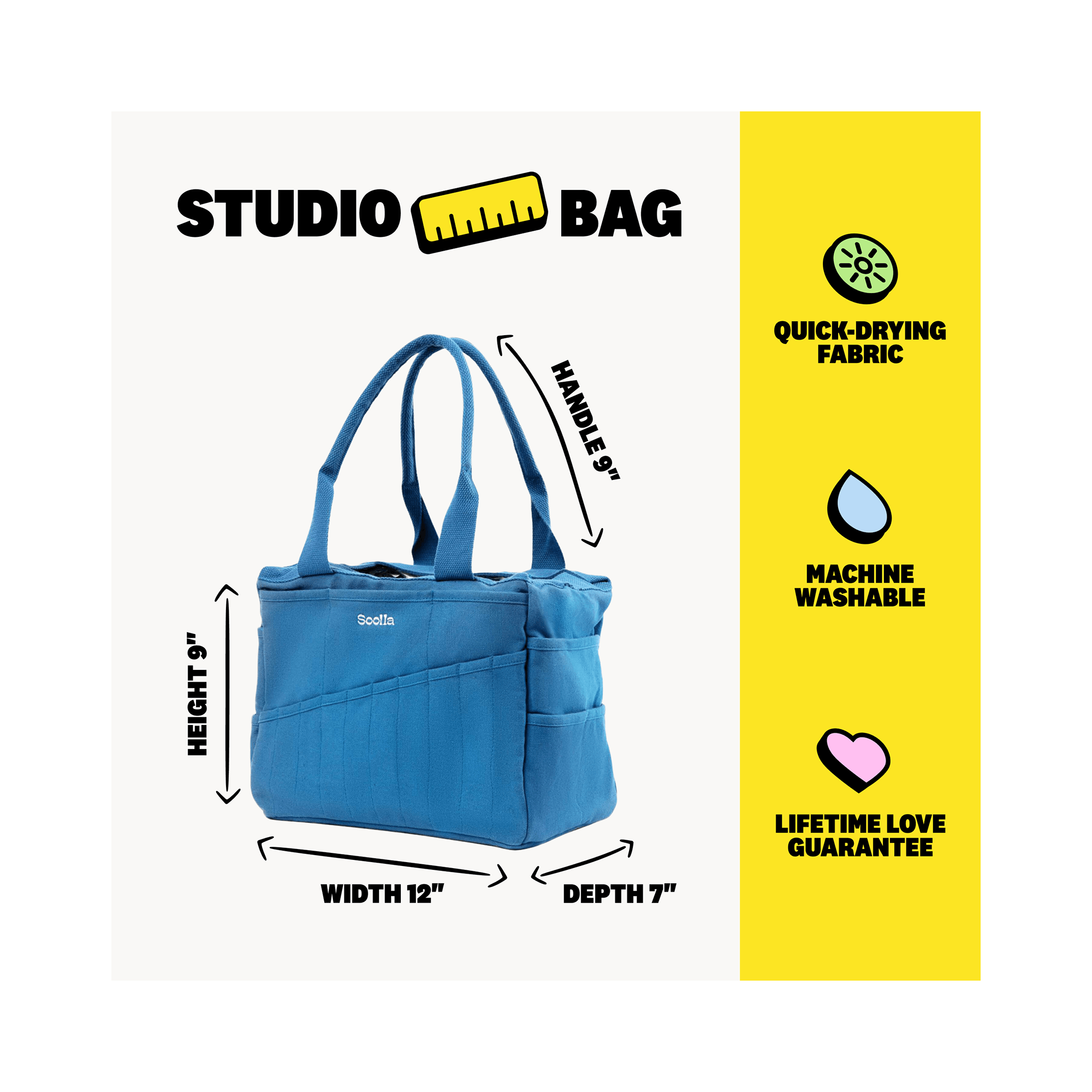 Soolla® Studio Bag, Blueberry Bliss