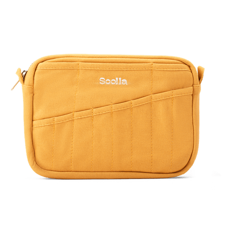 Front view of Soolla Studio Pouch in Sedona, a pencil pouch and stationery pouch for pens and art supplies