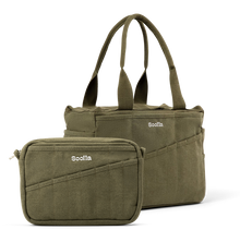 Soolla Studio Bag + Pouch Bundle, Deep Forest Green