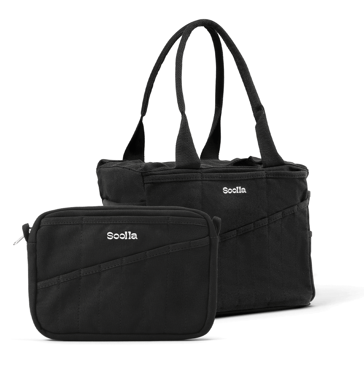 Soolla Studio Bag + Pouch Bundle, Blackout