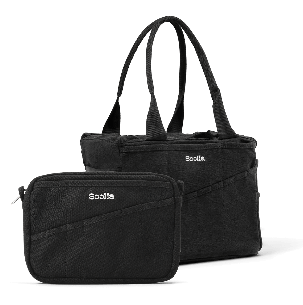 Soolla Studio Bag + Pouch Bundle, Blackout