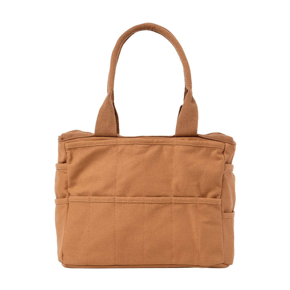Back view of Soolla Studio Bag in Cinnamon Brown, a pottery tool bag and artist bag