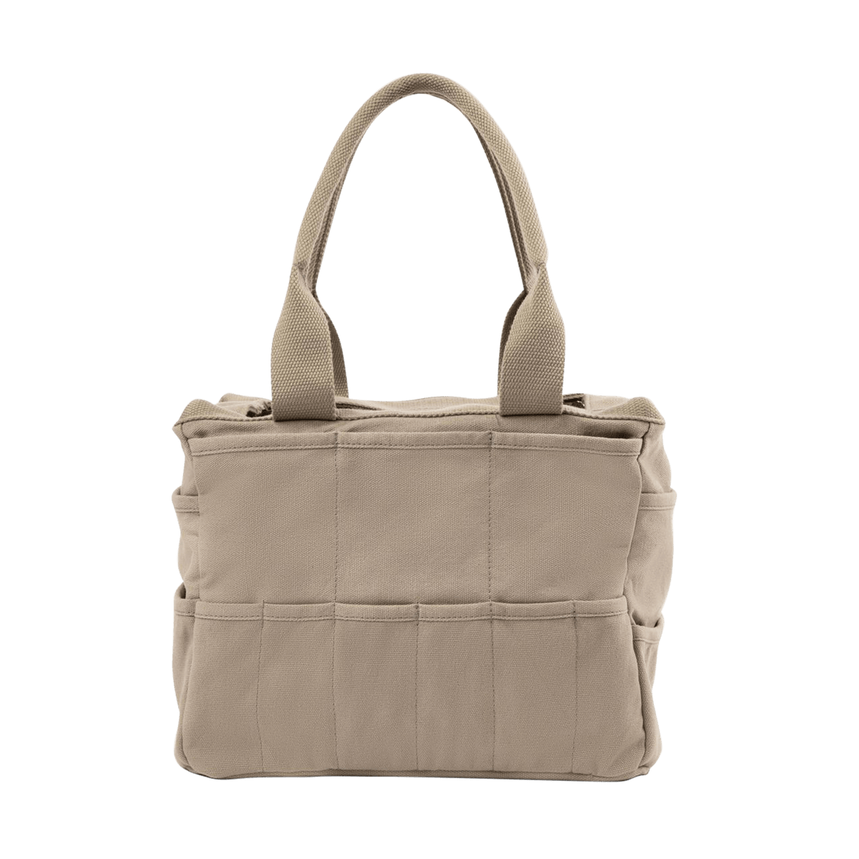 Back view of Soolla Studio Bag in Graphite, a pottery tool bag and artist bag