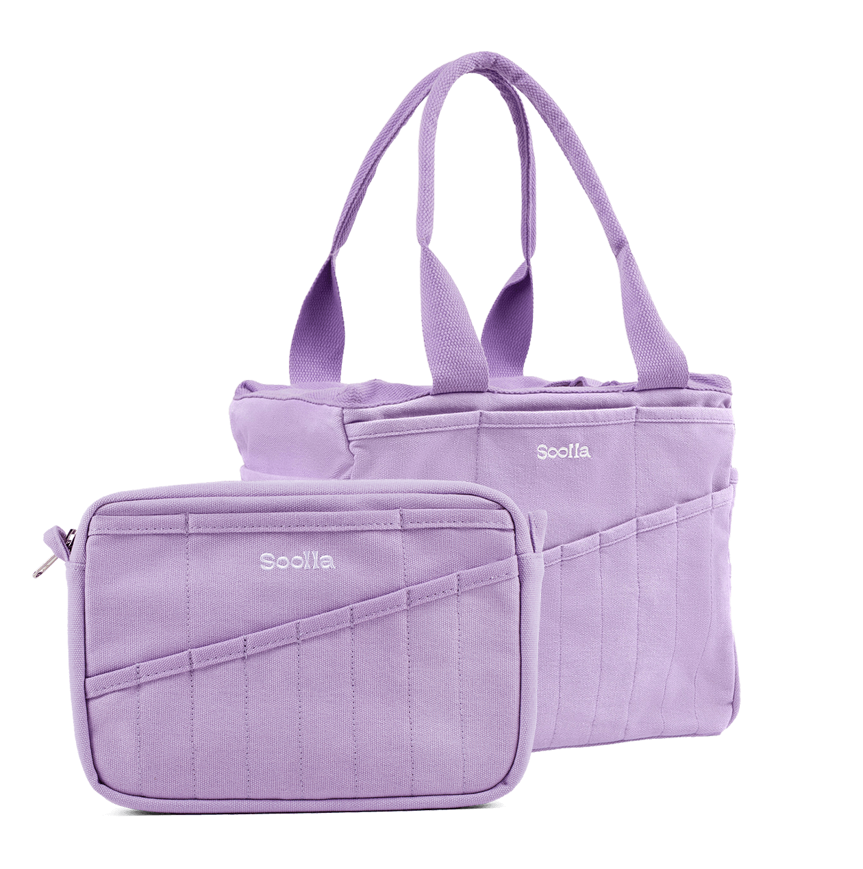 Soolla Studio Bag + Pouch Bundle, Lilac Love