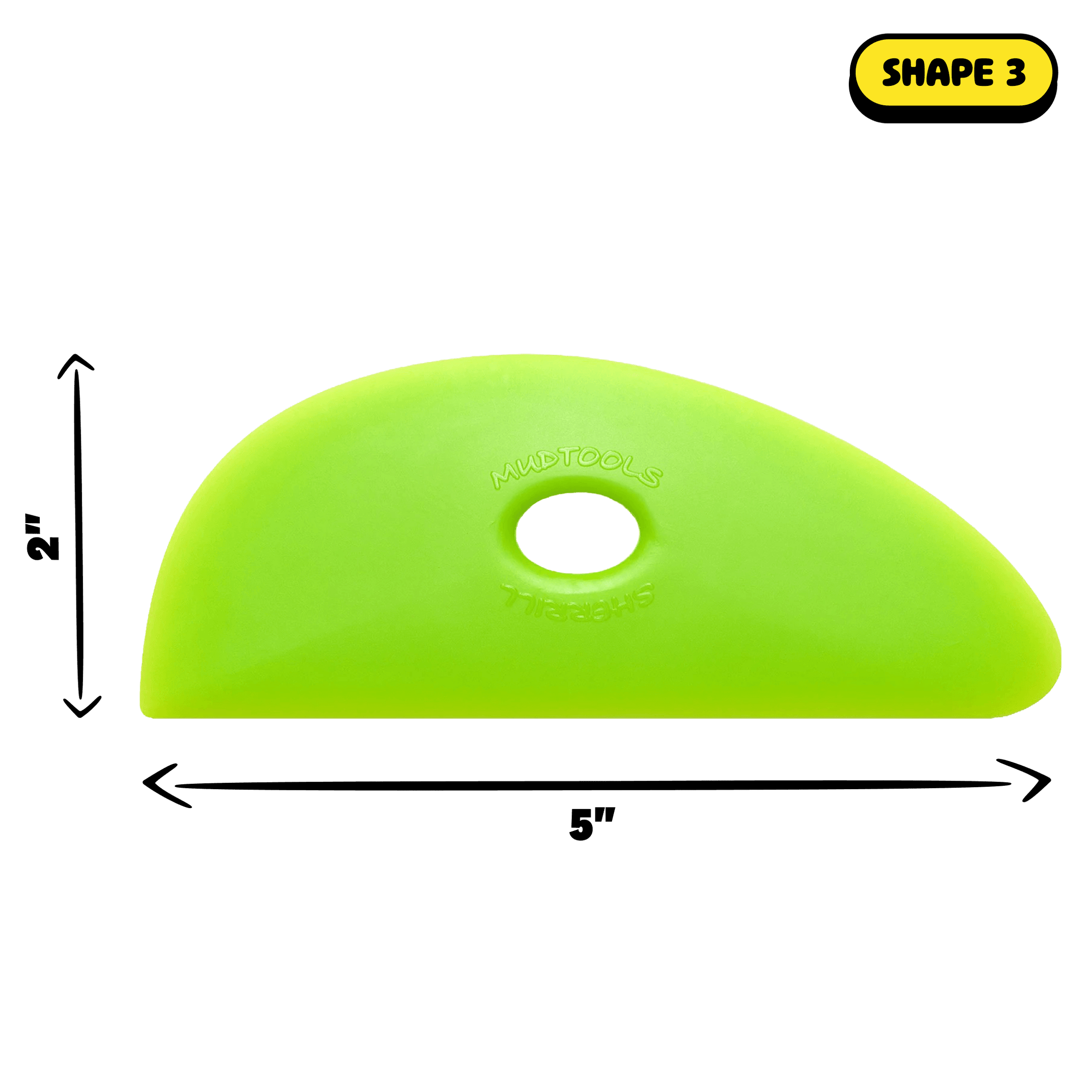 Mudtools Polymer Pottery Rib, Shape 3