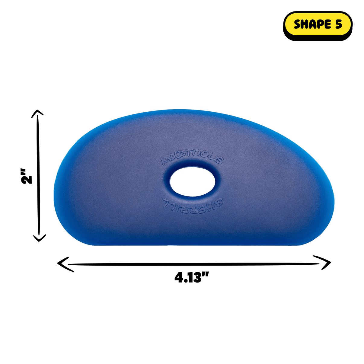 Mudtools Polymer Pottery Rib, Shape 5