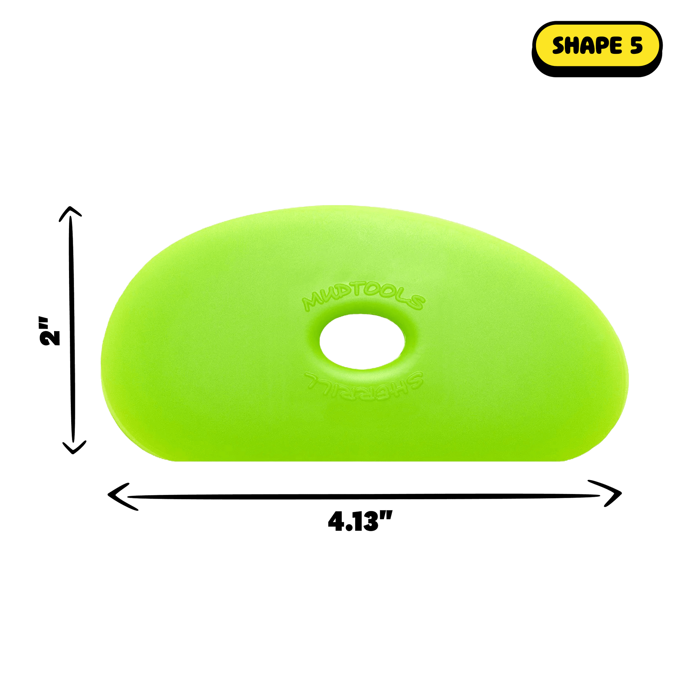 Mudtools Polymer Pottery Rib, Shape 5