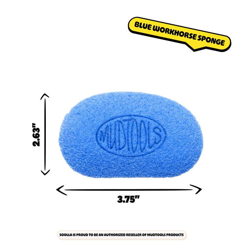 Mudtools Pottery Sponges, 3 Pack, for pottery and clay tools