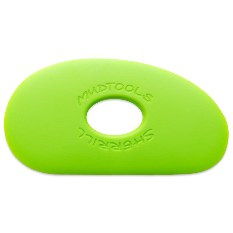 Mudtools Polymer Pottery Rib Shape 0 Green
