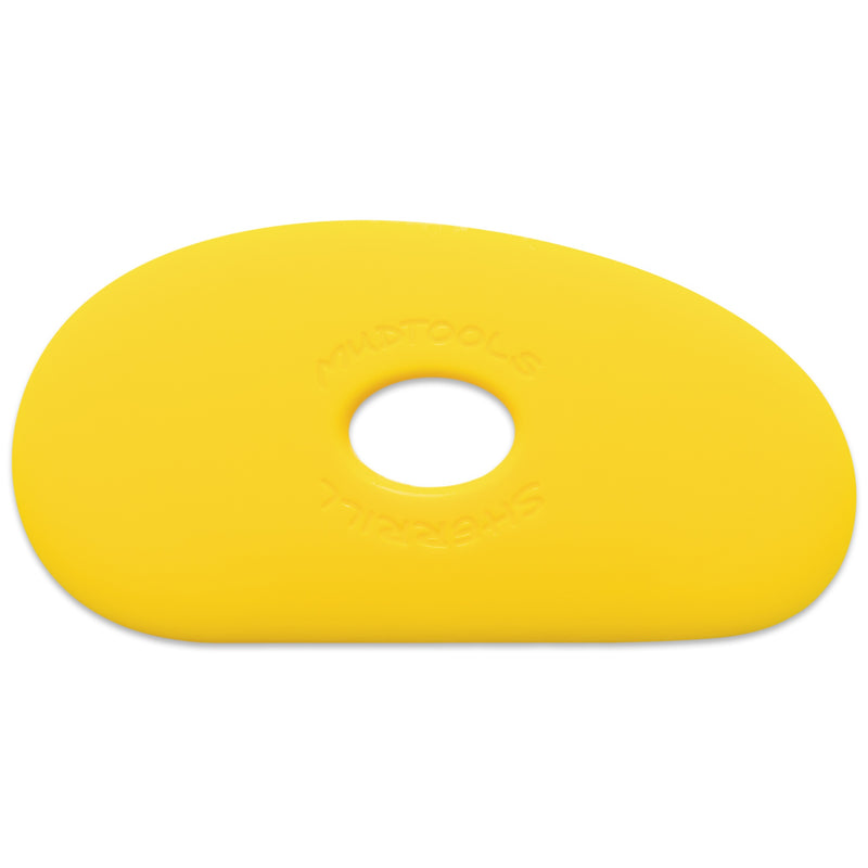 Mudtools Polymer Pottery Rib Shape 1 Yellow