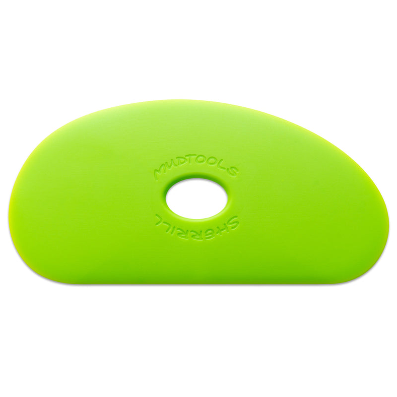 Mudtools Polymer Pottery Rib Shape 5 Green