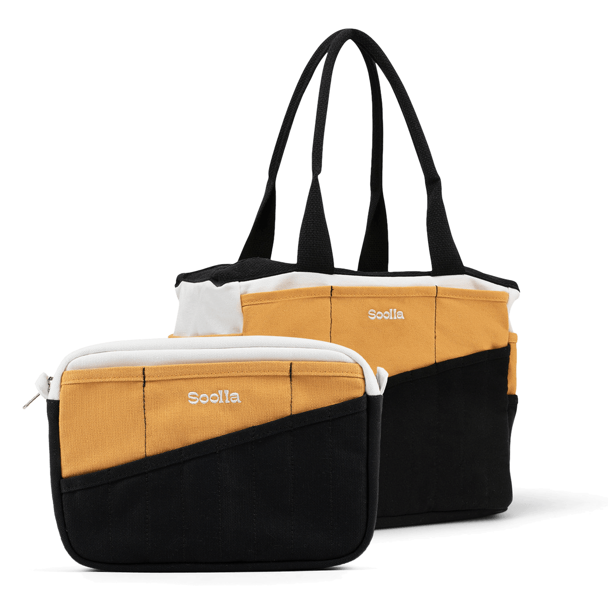 Soolla Studio Bag and Studio Pouch bundle in Samplehaus, for pottery tools and stationery