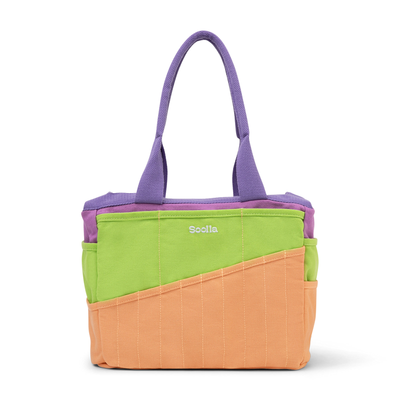 Front view of Soolla Studio Bag in Sarah Anderson, a pottery tool bag and artist bag