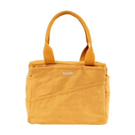 Front view of Soolla Studio Bag in Sedona, a pottery tool bag and artist bag
