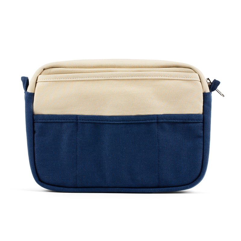 Back view of Soolla Studio Pouch in Marina, a stationery pouch and art pouch