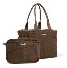 Soolla Studio Bag + Pouch Bundle, Coffee Bean