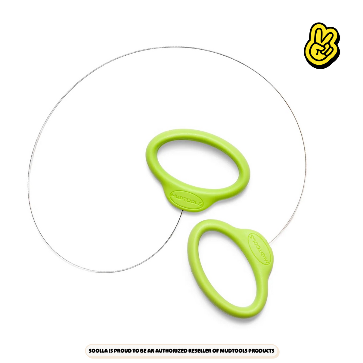 Mudtools Standard Green Mudwire, Pottery Wire Tool, for pottery and clay tools