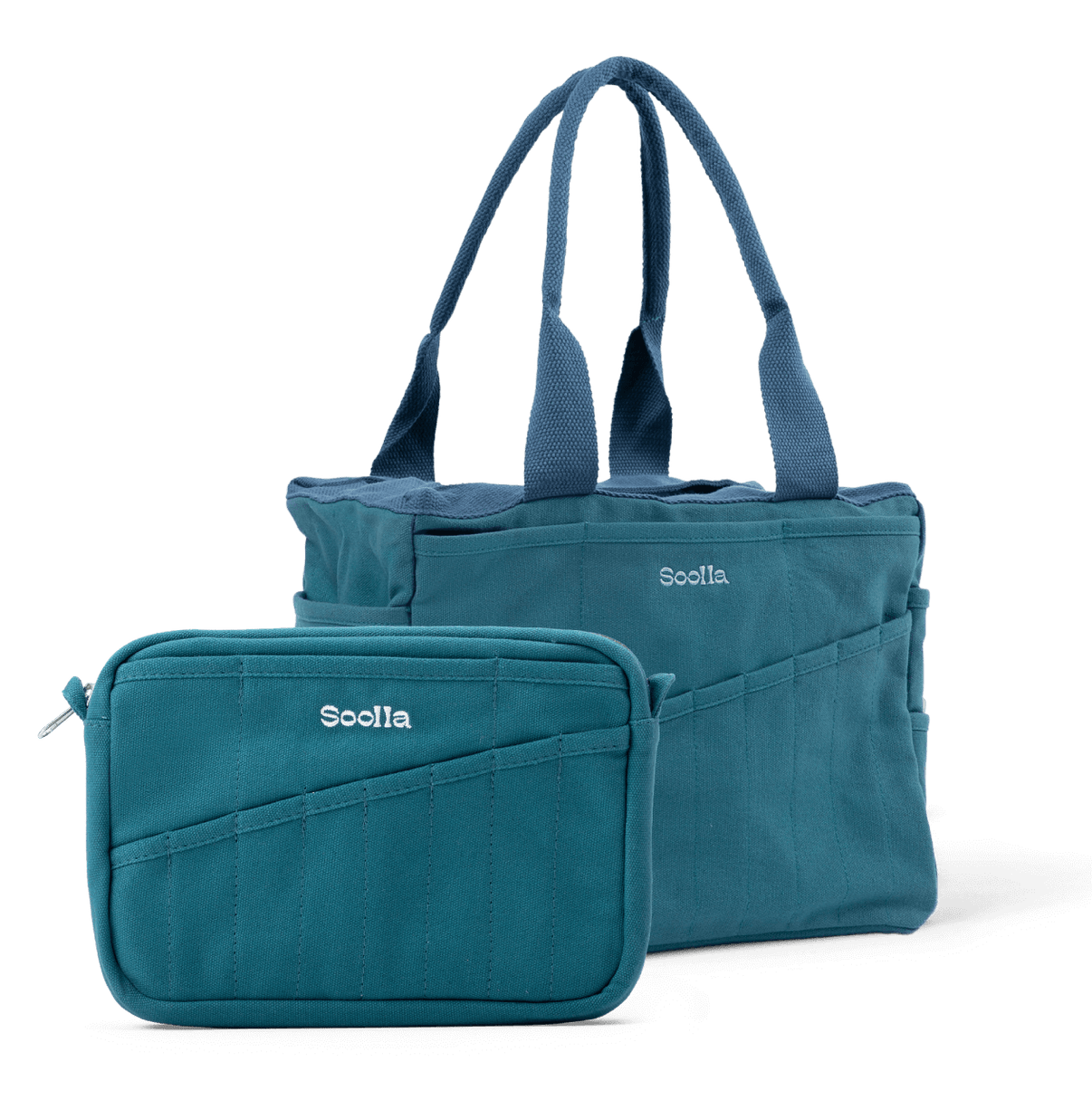 Soolla Studio Bag + Pouch Bundle, Aquamarine