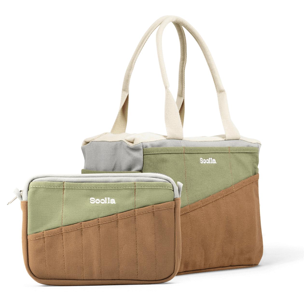 Soolla Studio Bag + Pouch Bundle, Good Earth