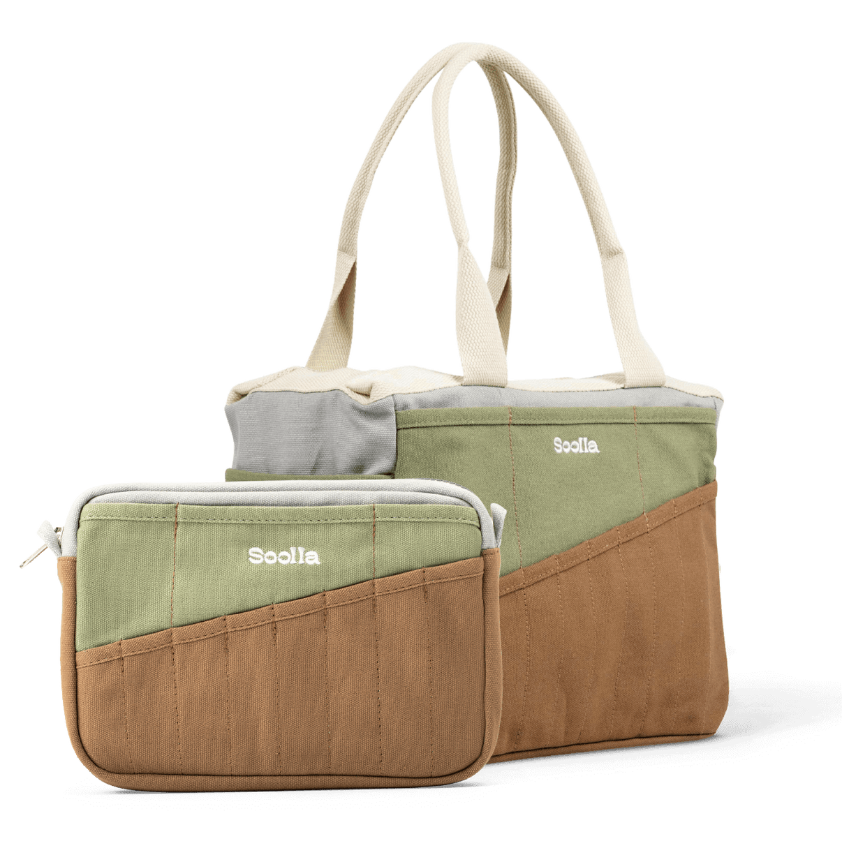 Soolla Studio Bag + Pouch Bundle, Good Earth