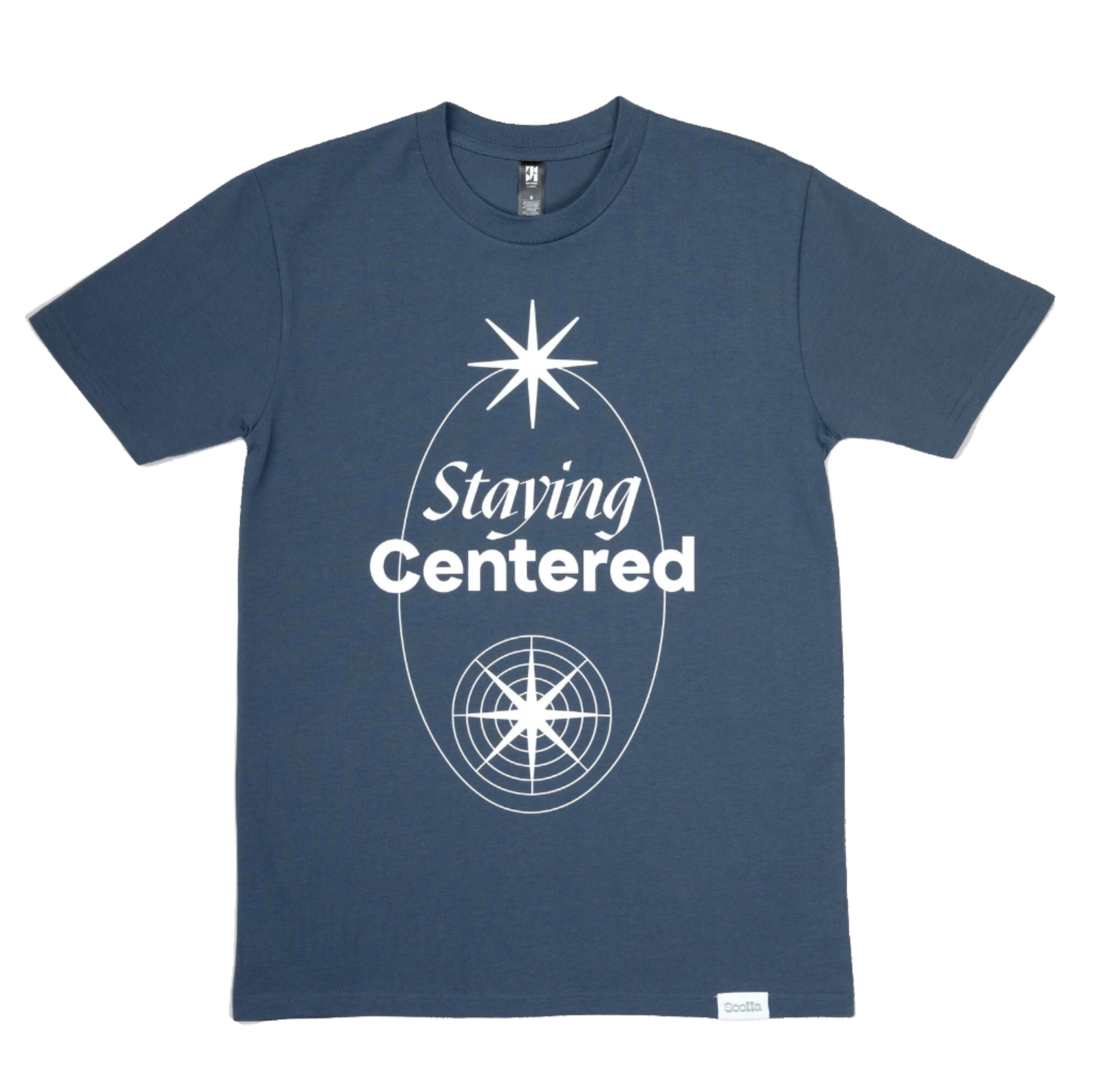 Staying Center T-Shirt, Petrol Blue