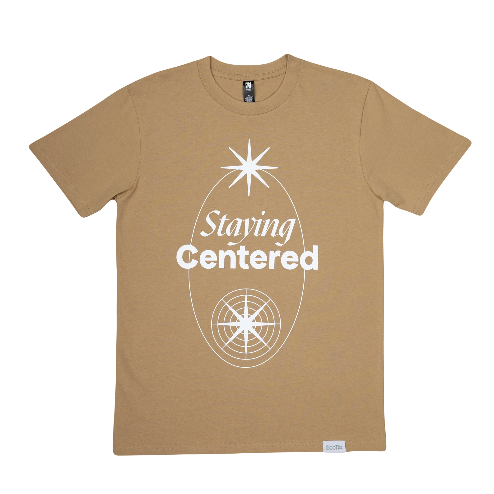 Staying Center T-Shirt, Khaki